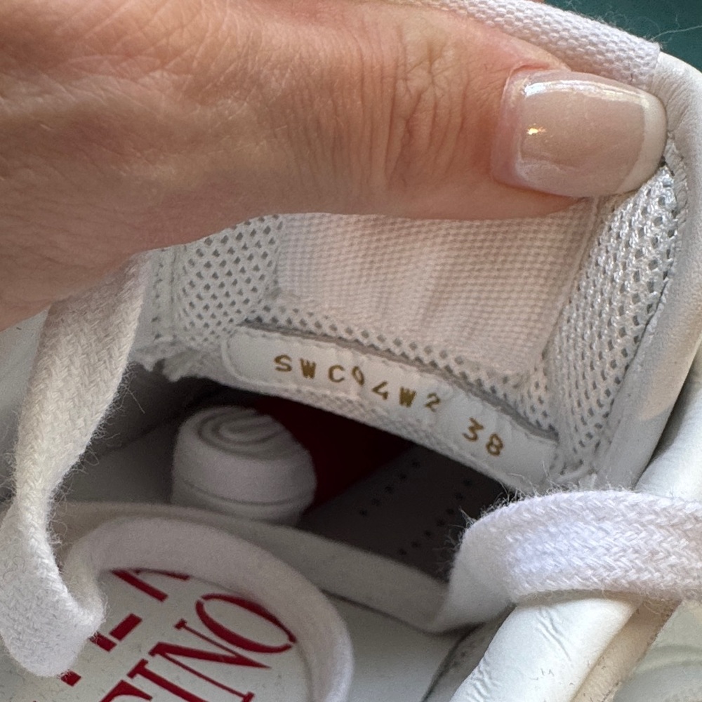 Valentino White Atelier Sneakers with Cutout Details - Picture 5 of 6